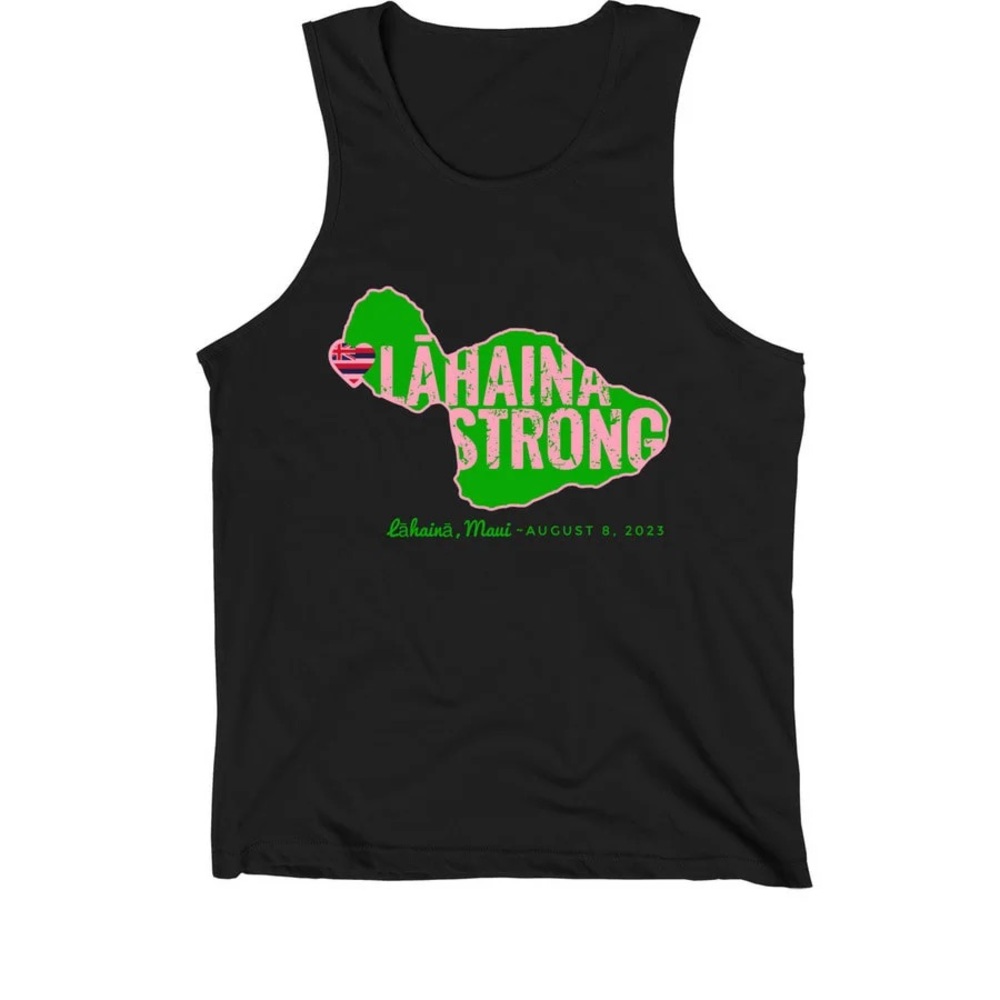 Tank Top Black Lāhainā Strong Tank Top (Unisex)
